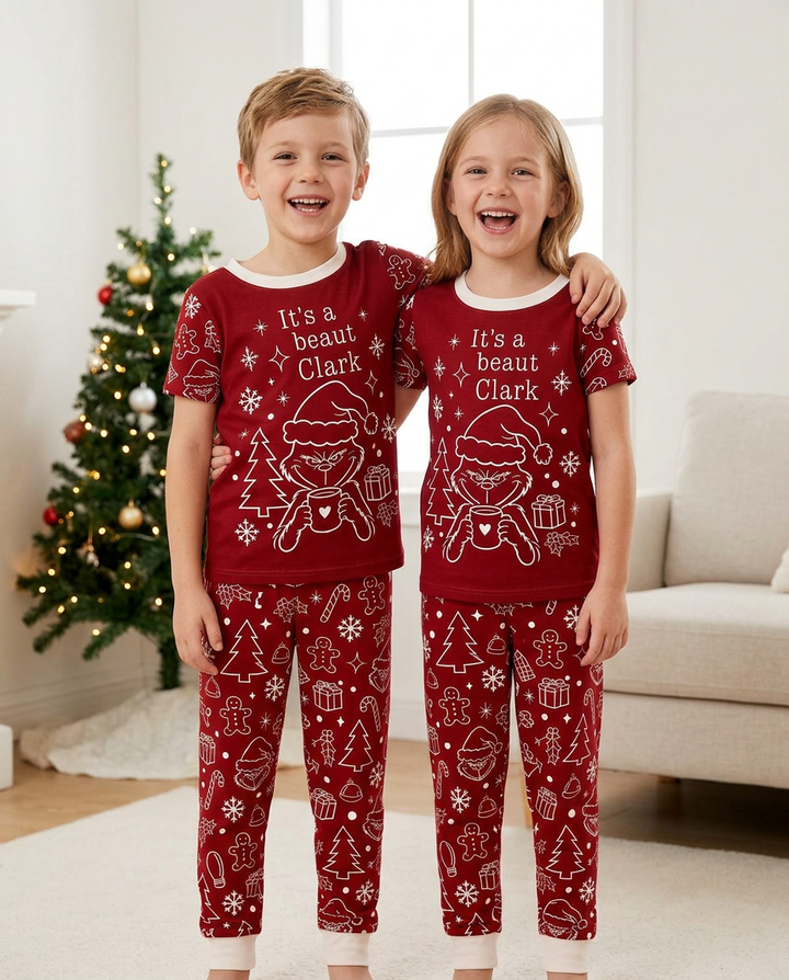 It's A Beaut Clark Bamboo Two Piece Short Sleeve Pajama Set