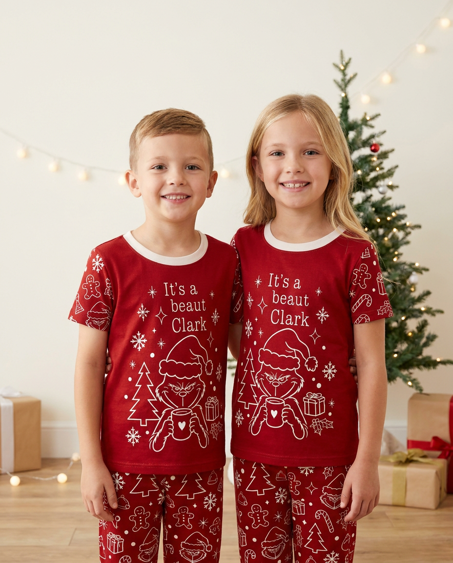 It's A Beaut Clark Bamboo Two Piece Short Sleeve Pajama Set