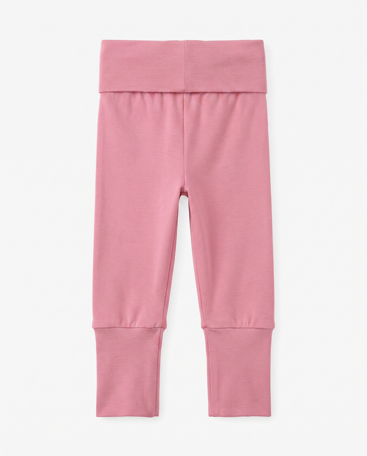 Solid Color Bamboo Fold Over Legging