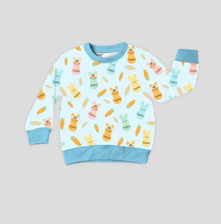Custom Name Easter Bunny Crewneck Sweatshirt