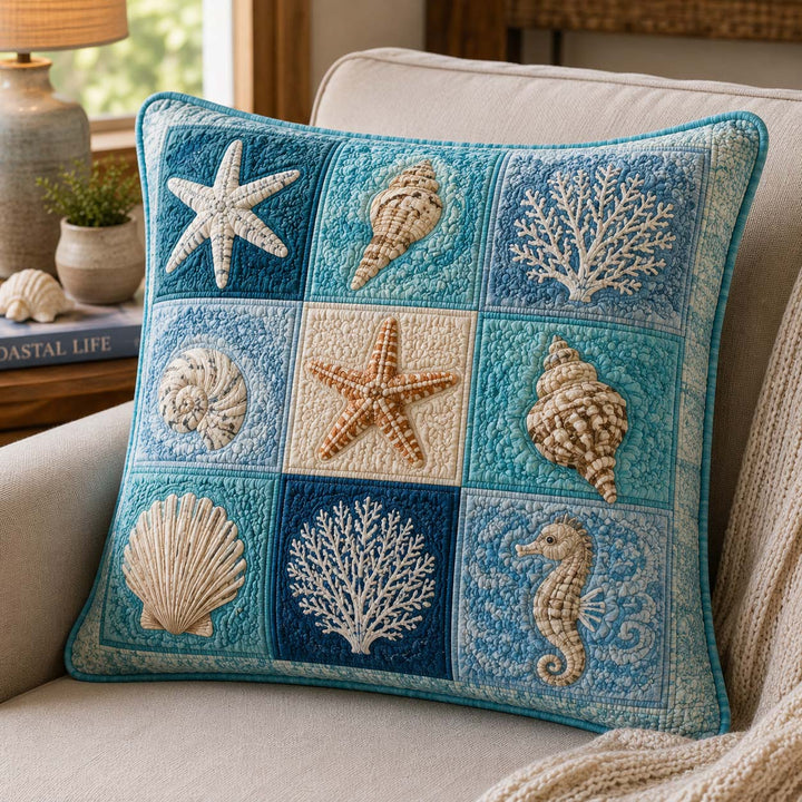 Sea Whisper Bamboo Quilt Pillow Case