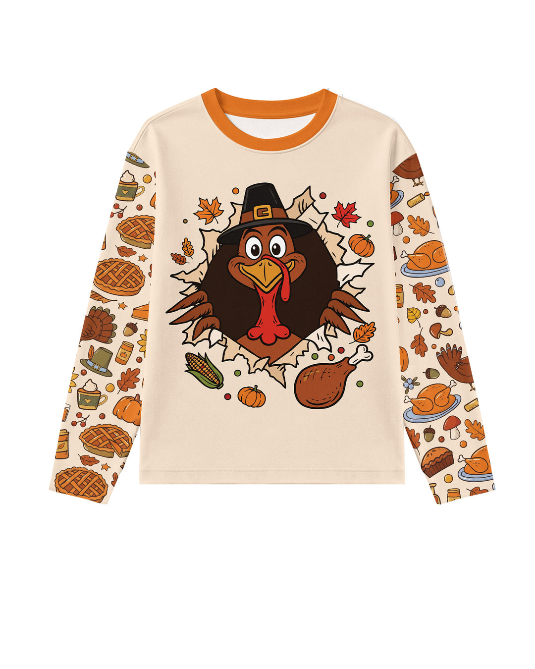 Funny Turkey on Thanksgiving Bamboo Men's Pajama Set