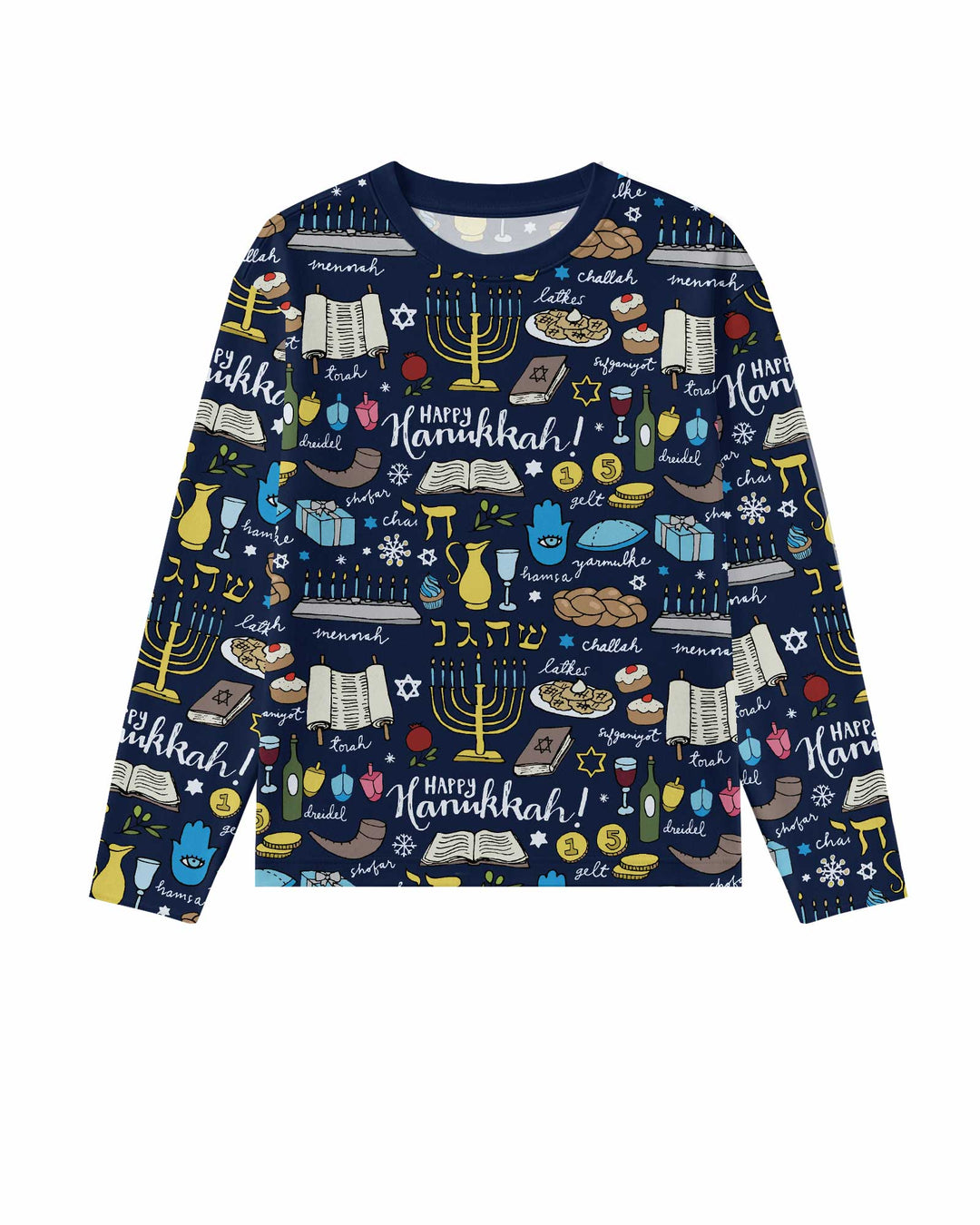 Happy Hanukkah 2026 Bamboo Men's Pajama Set