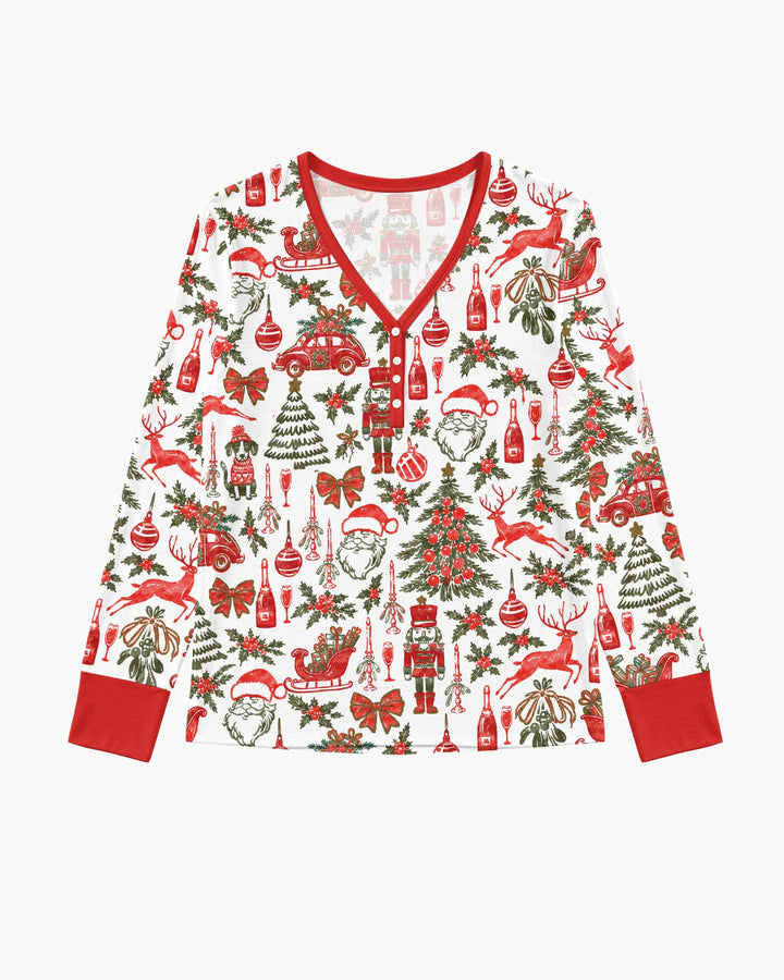 A Very Vintage Christmas Bamboo Women Pajama Set