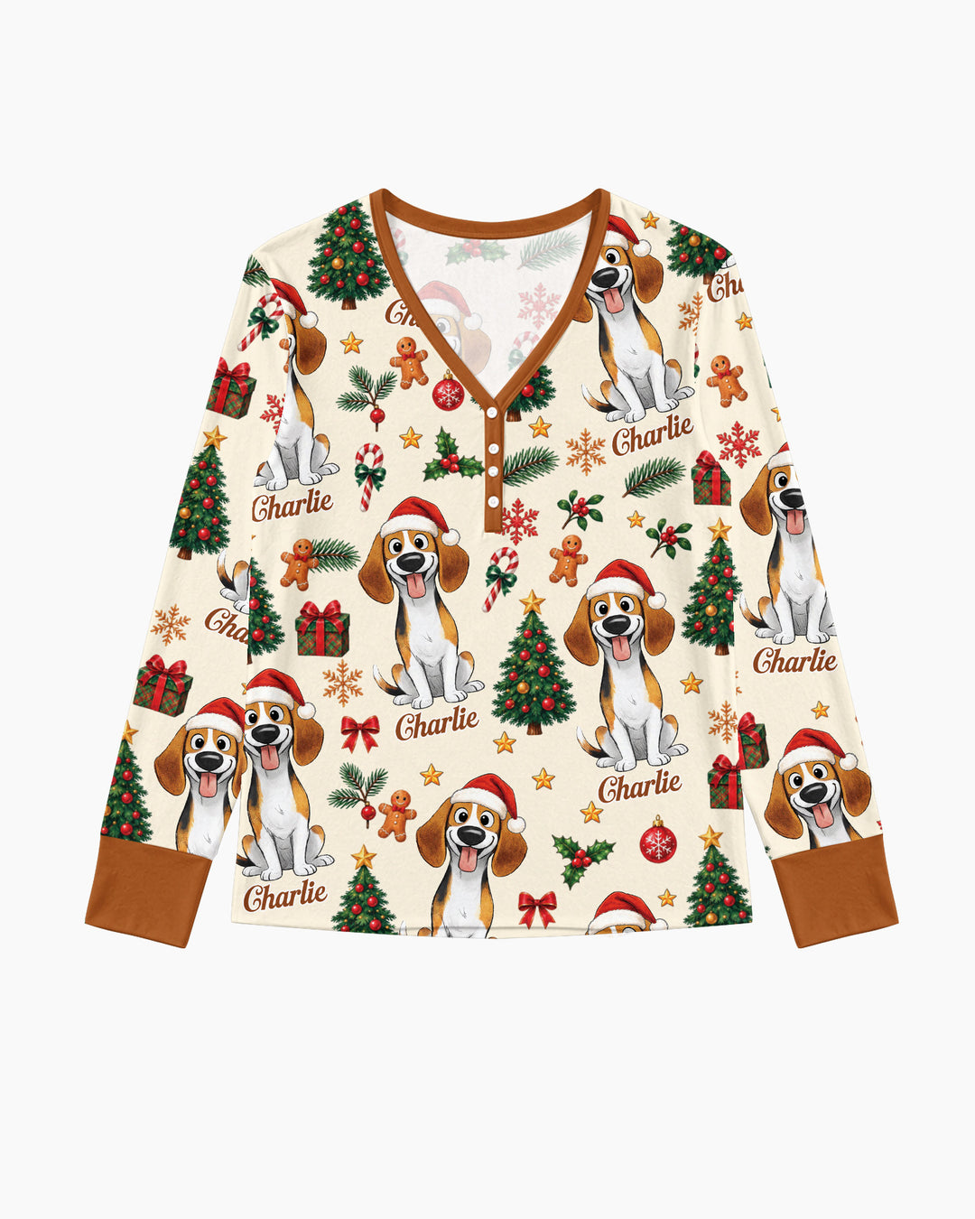 Christmas Dog Bamboo Women Pajama Set