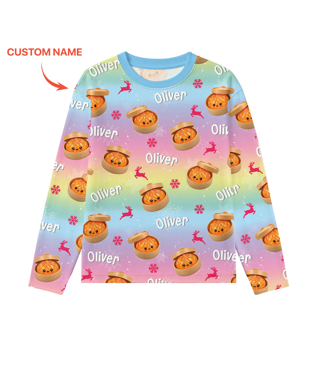 Christmas Cutie Dumpling Bamboo Men's Pajama Set