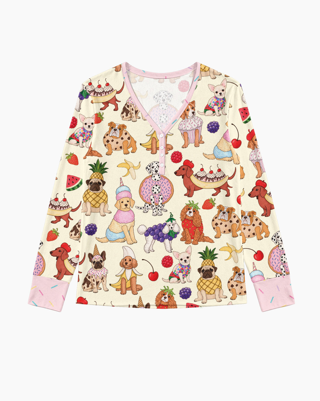 Sweet Treat Pups Bamboo Women Pajama Set