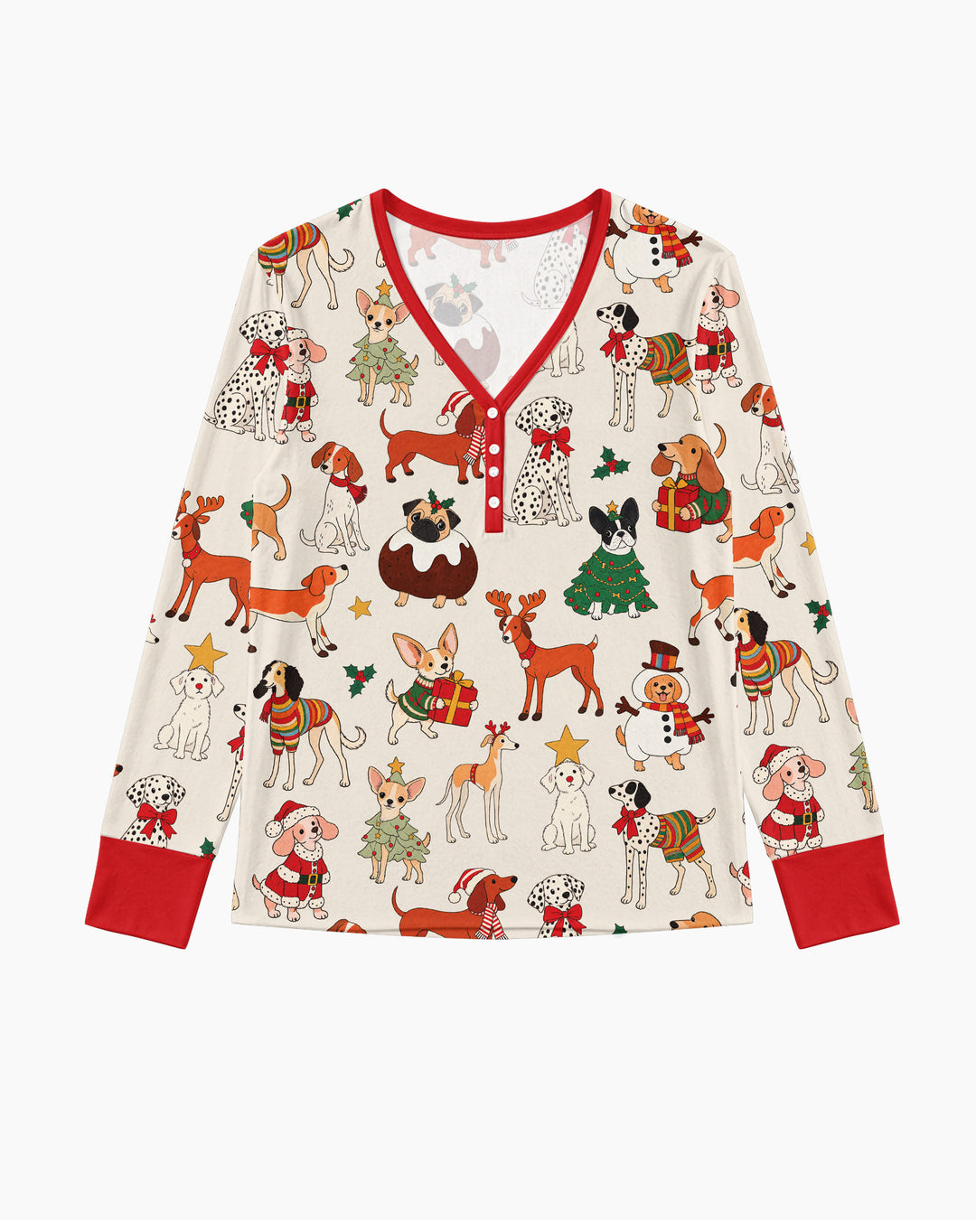 Santa Paws Parade Bamboo Women Pajama Set