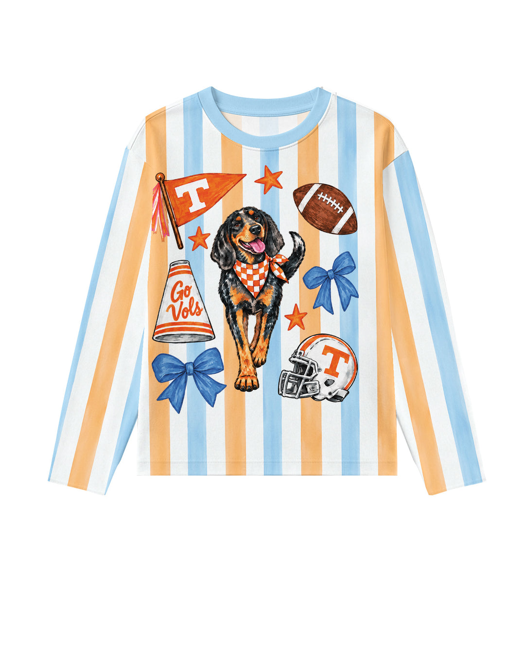 Game Day Puppy And Bows Bamboo Men's Pajama Set