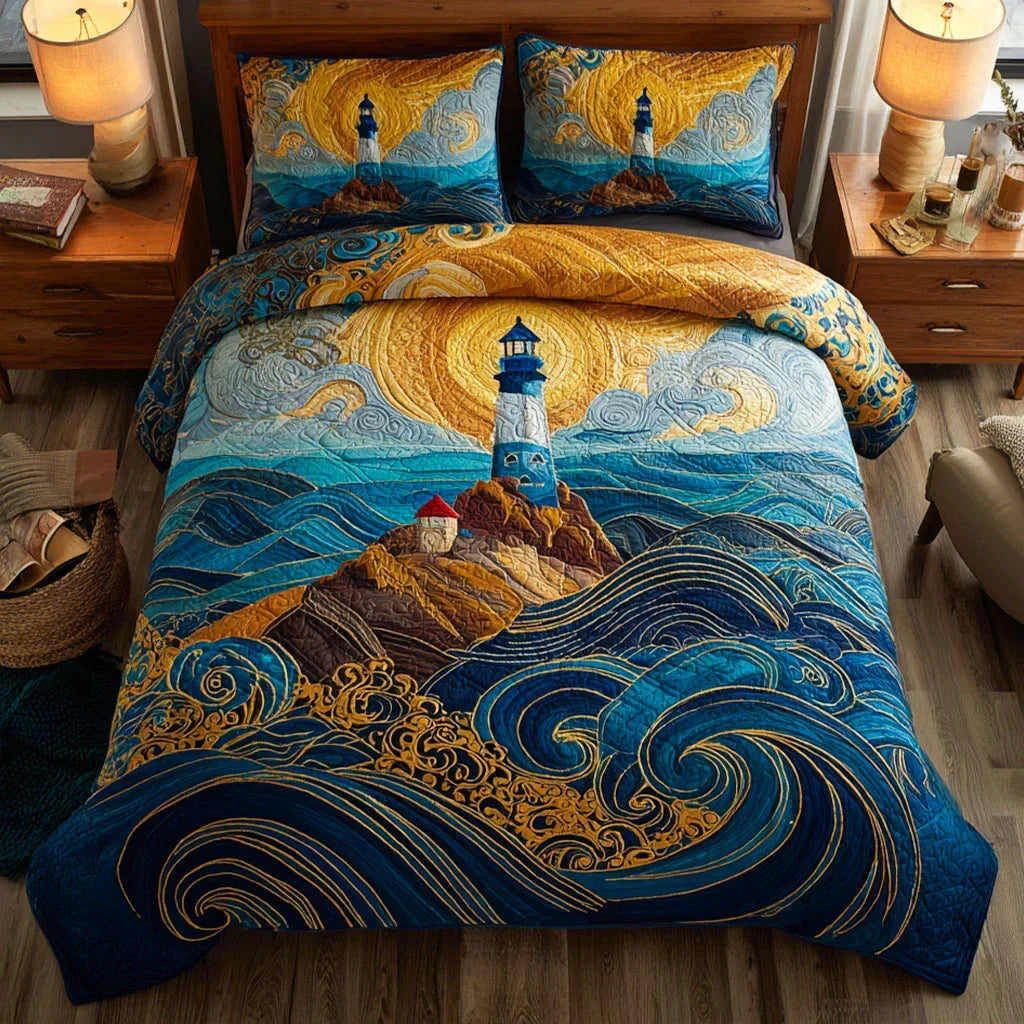 Shore Beacon Bamboo Quilt Bedding Set