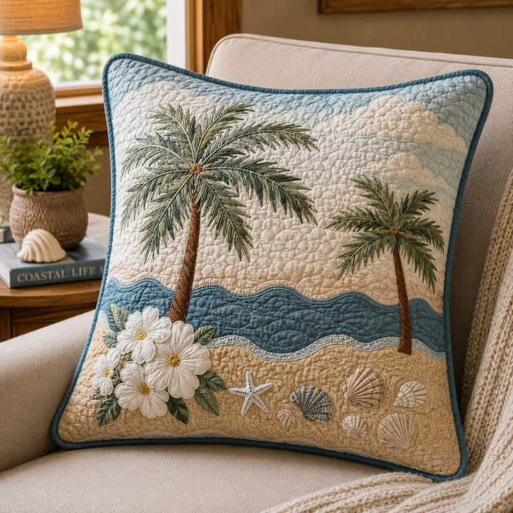Shore Line Bamboo Quilt Pillow Case