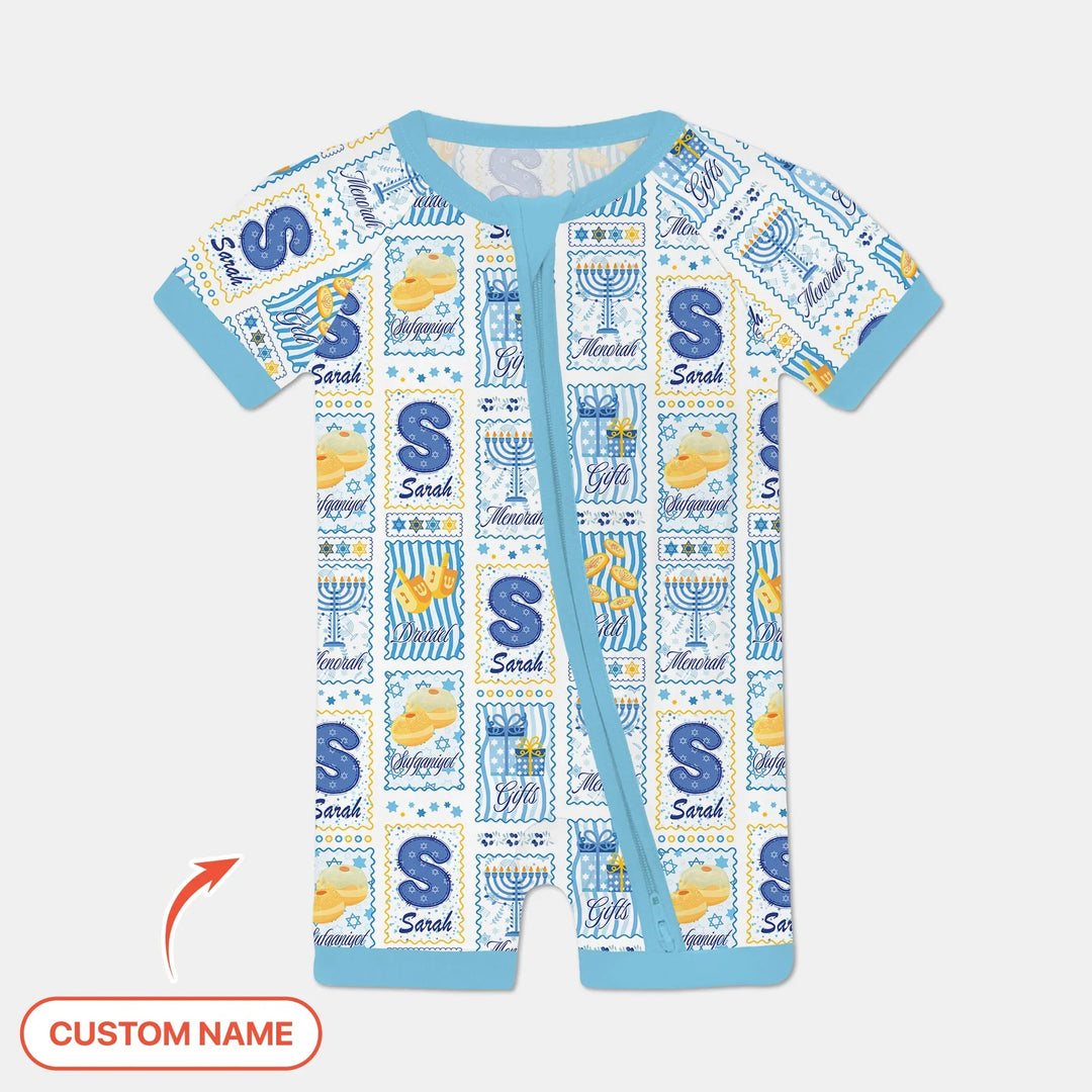 Light of Hanukkah Custom Name Shorty Zippy