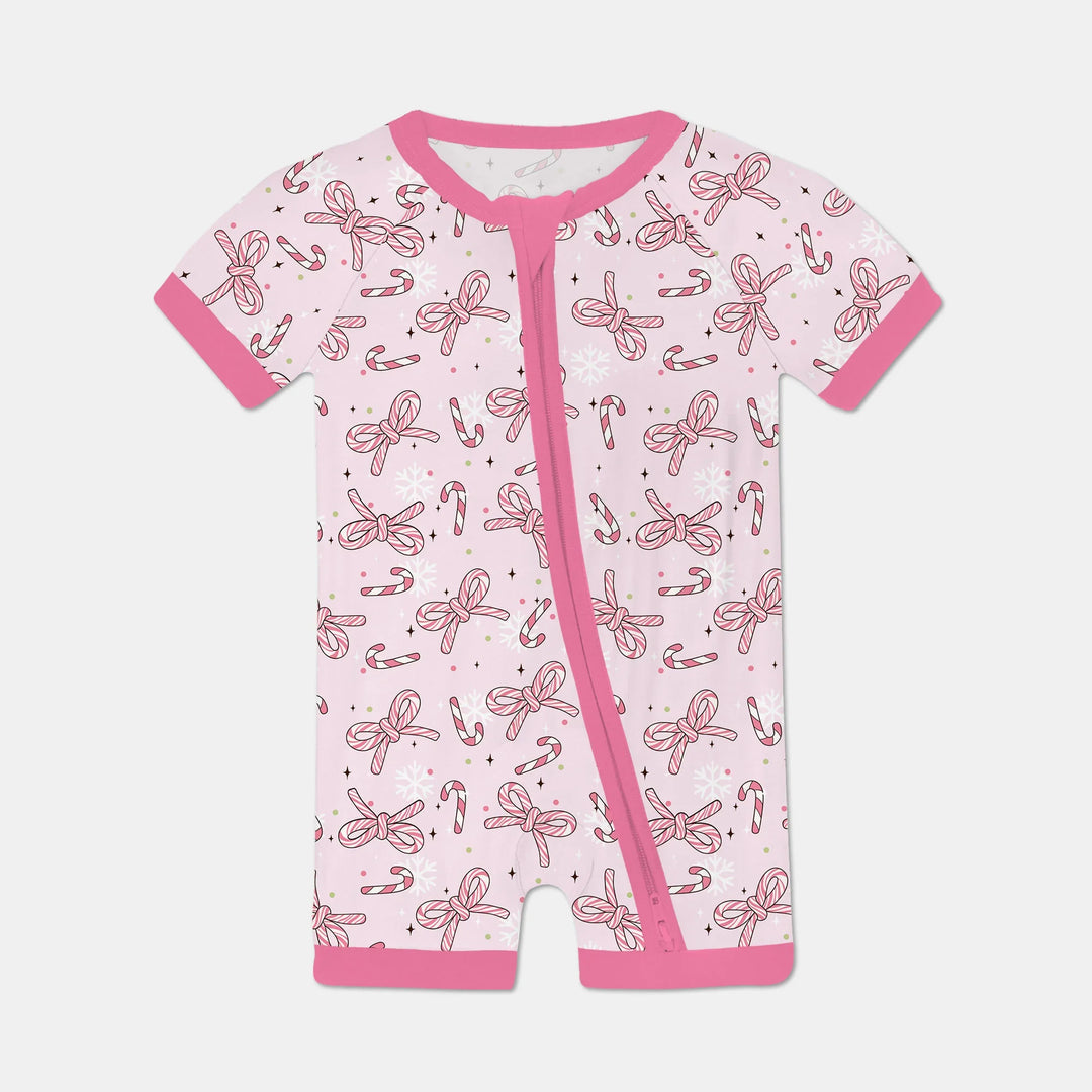Pink Candy Bows Shorty Zippy