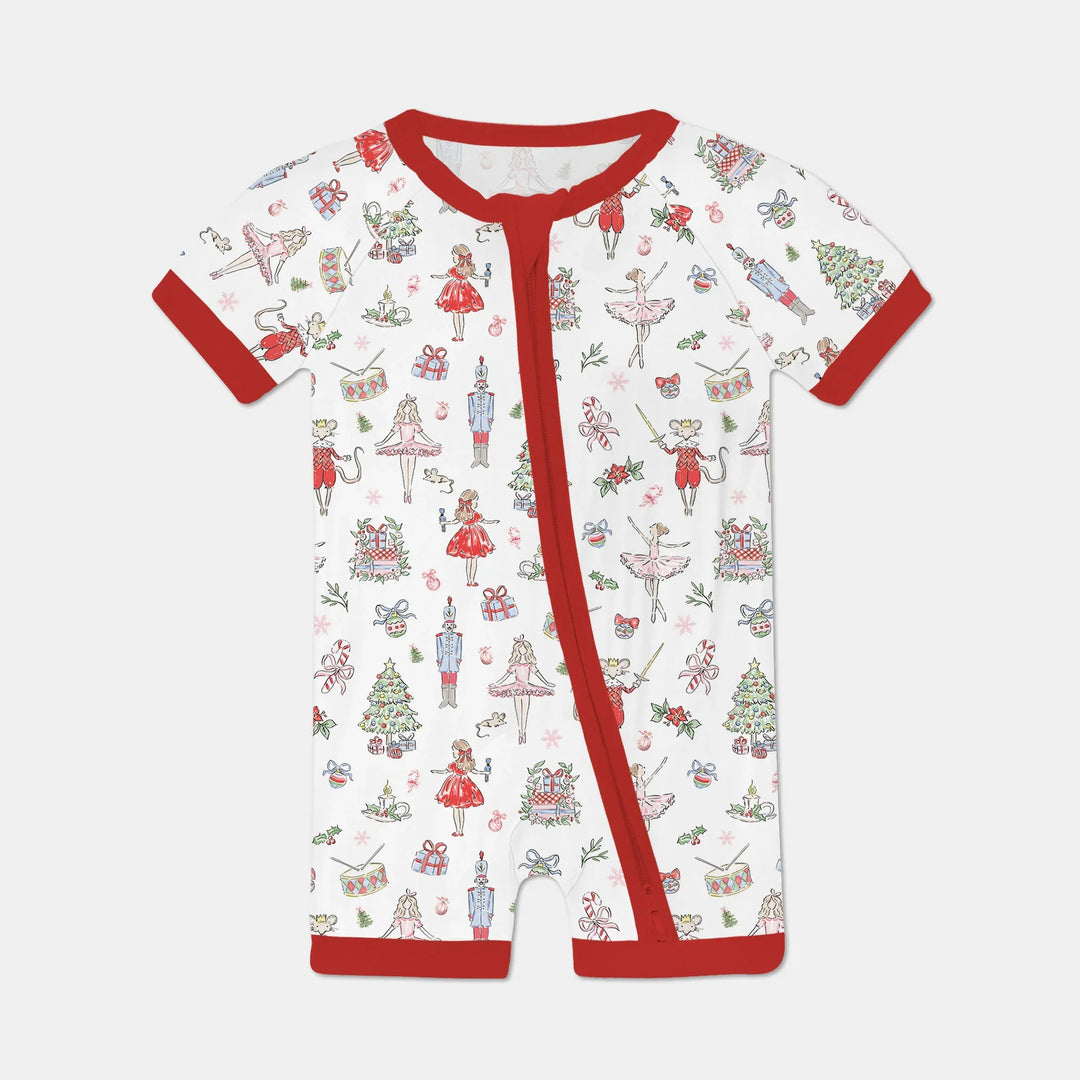Sweet Nutcracker Holiday Matching Mom And Baby Shorty Zippy