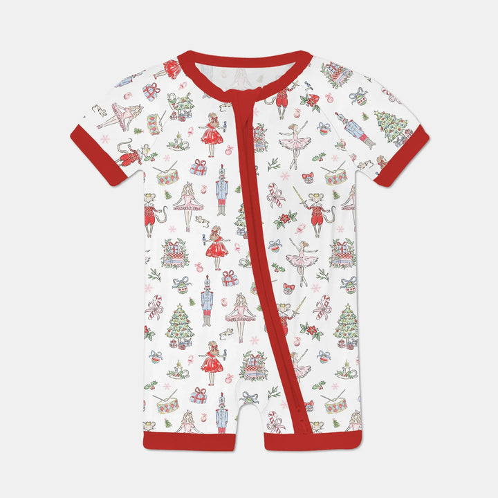 Sweet Nutcracker Holiday Matching Mom And Baby Shorty Zippy