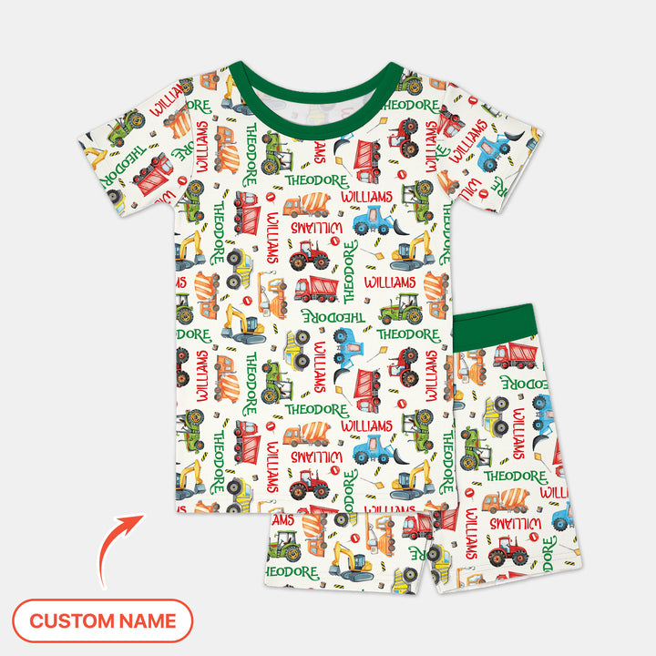 Zweiteiliges, kurzärmliges Pyjama-Set mit Marienkäfern