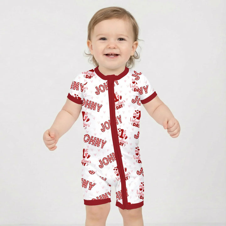 Custom Name My 1st Valentine's Day Shorty Zippy