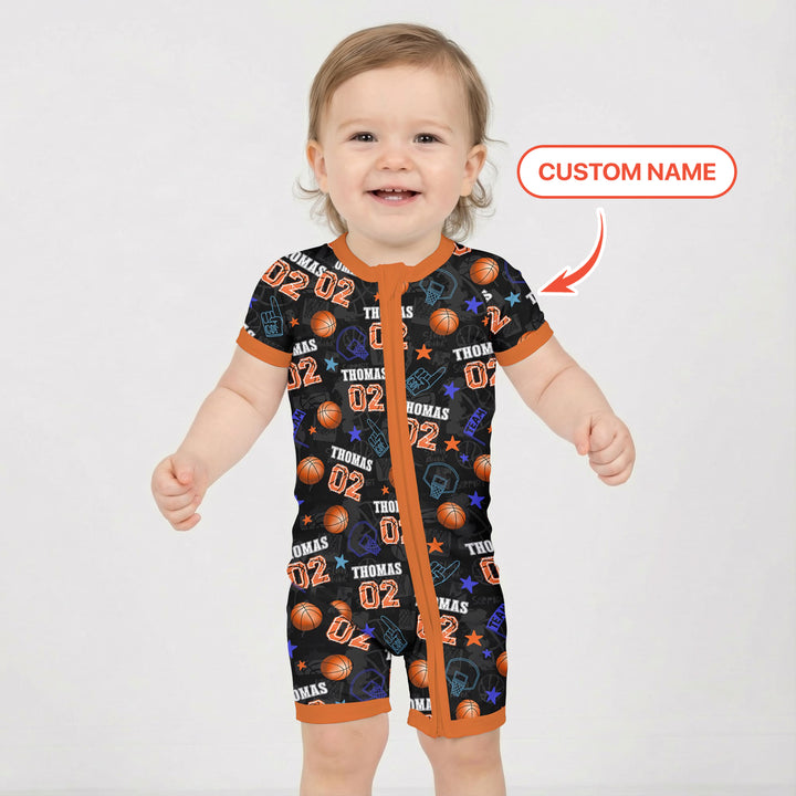 Custom Name Basketball Time Shorty Zippy