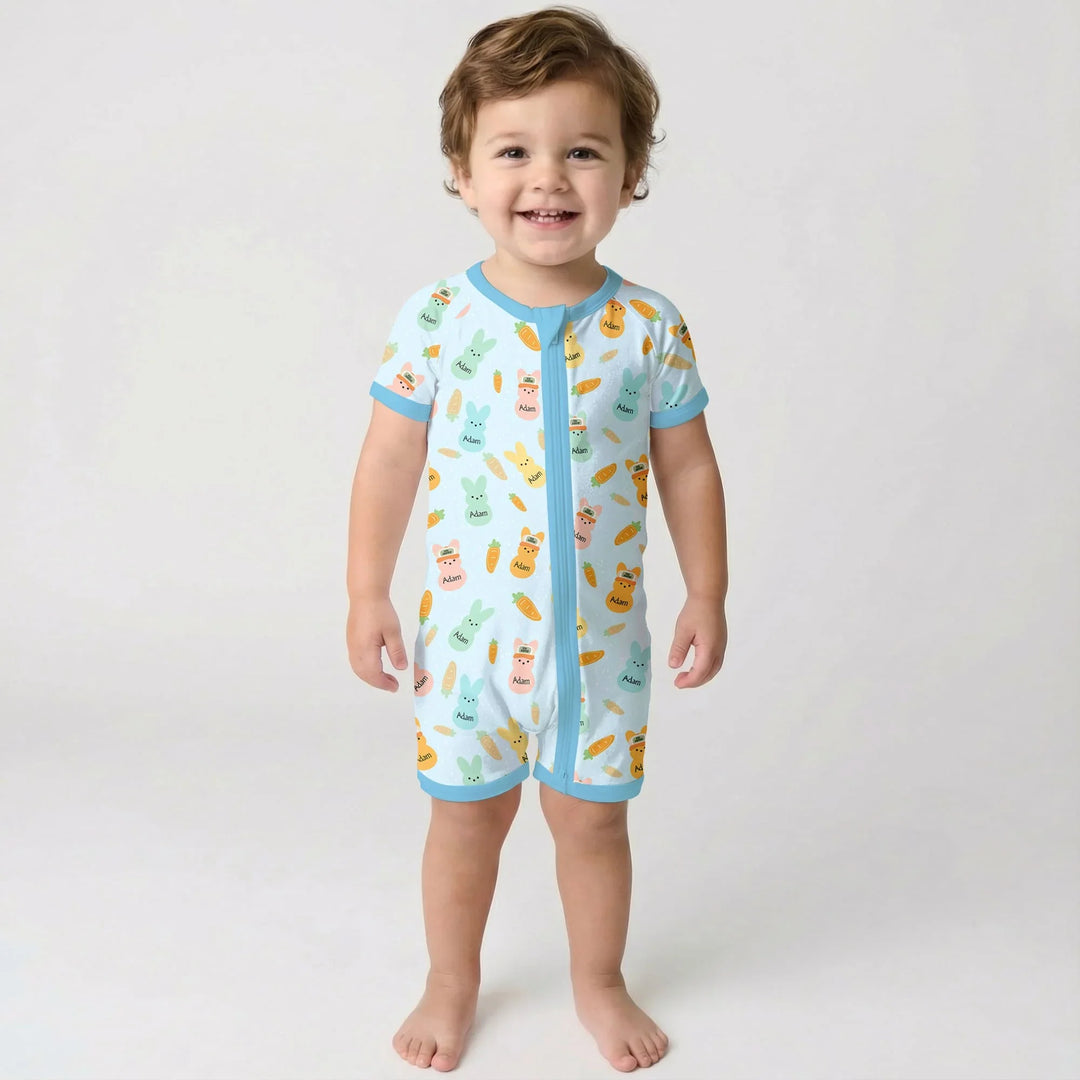 Custom Name Easter Bunny Shorty Zippy