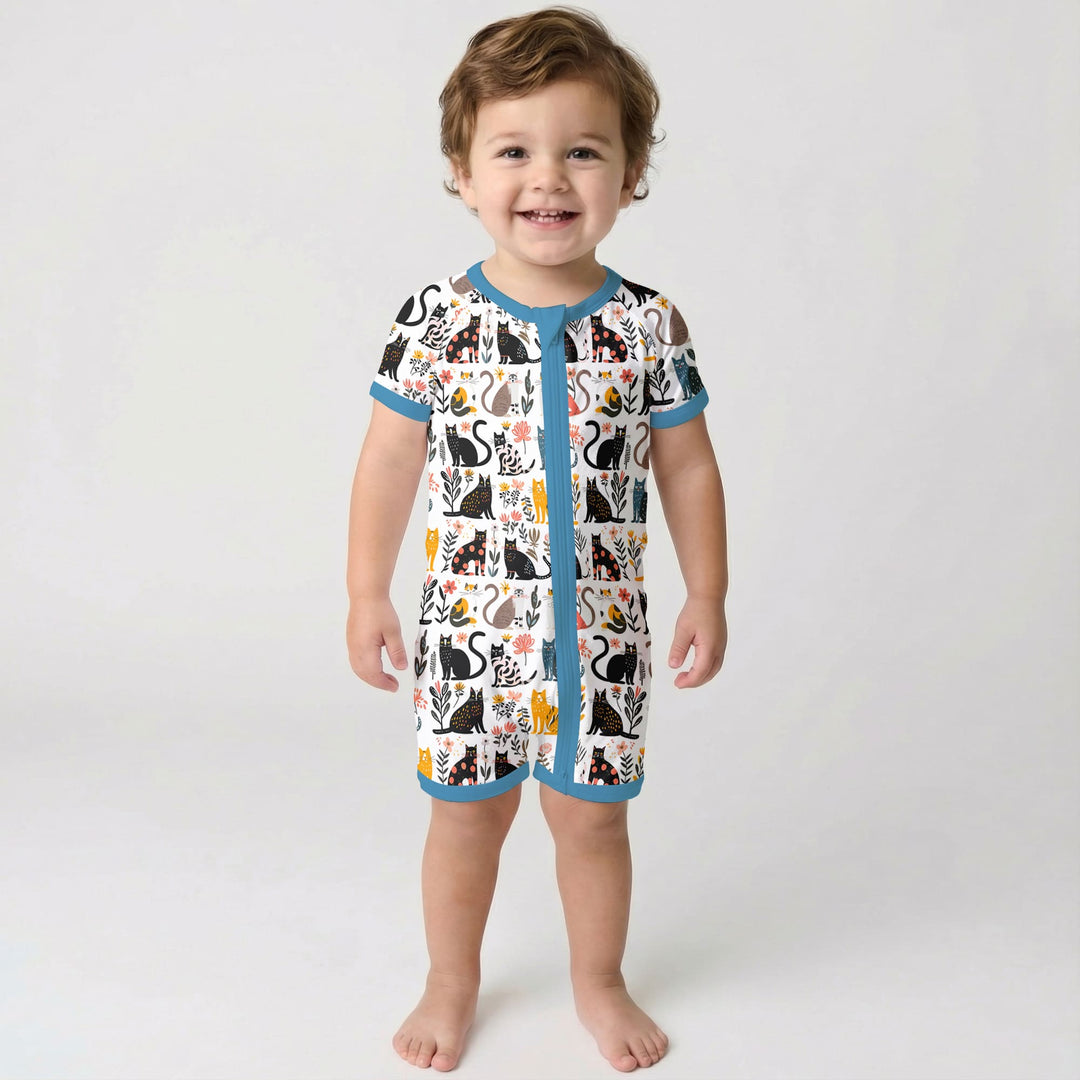 Botanical Cats Shorty Zippy