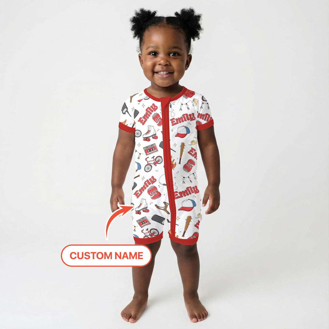 Custom Name Kids Adventure Shorty Zippy