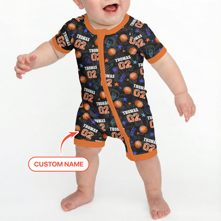 Custom Name Basketball Time Shorty Zippy