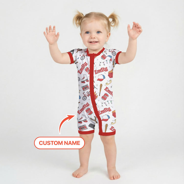 Custom Name Kids Adventure Shorty Zippy