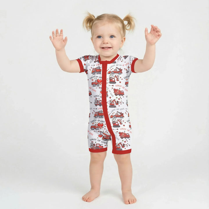 Construction Trucks Loads of Love Shorty Zippy