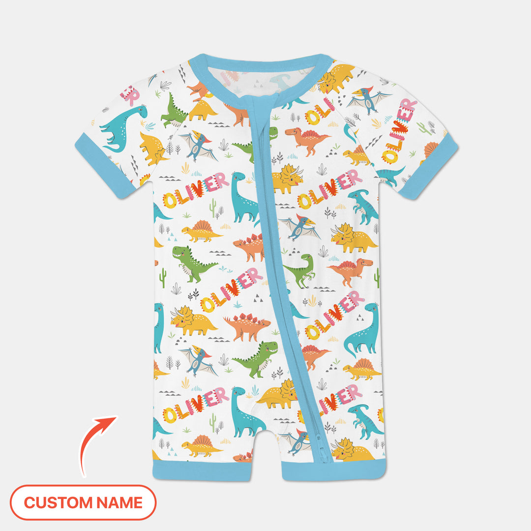 Dino Adventure Custom Name Shorty Zippy