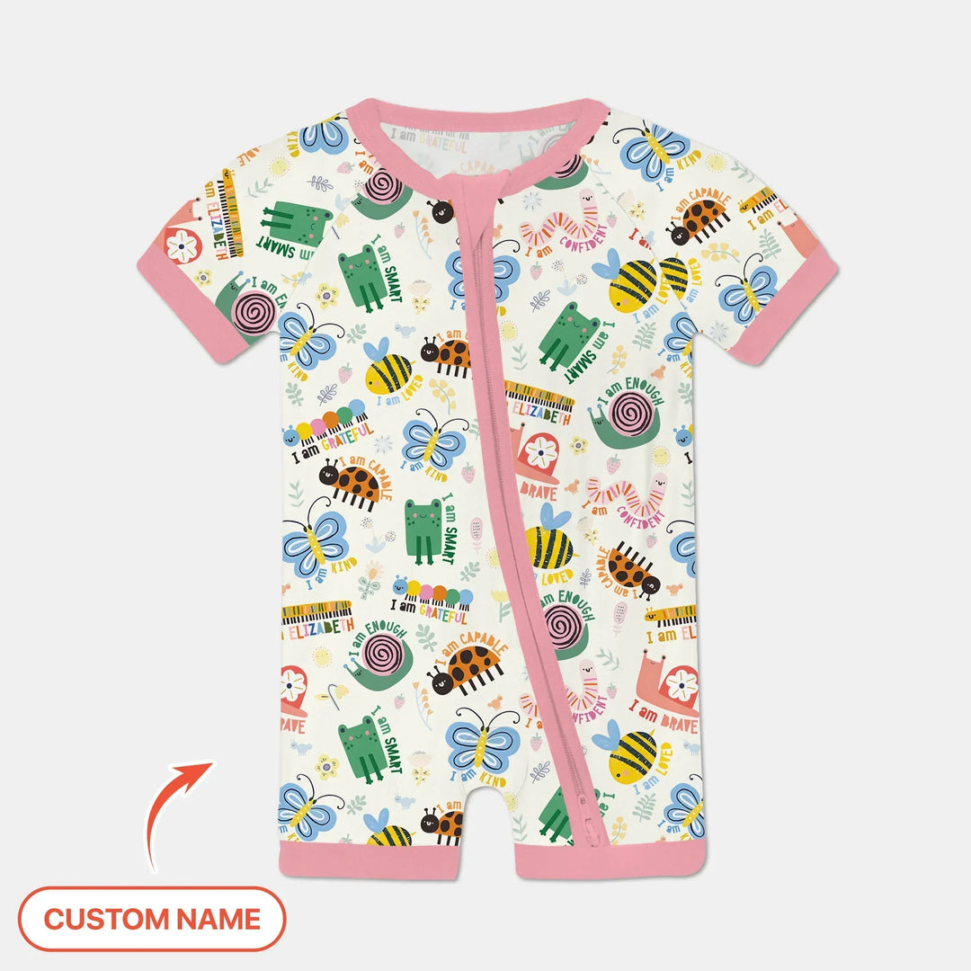 Spring Garden Custom Name Shorty Zippy