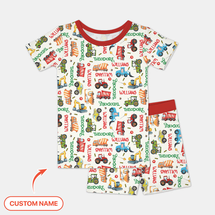 Zweiteiliges, kurzärmliges Pyjama-Set mit Marienkäfern