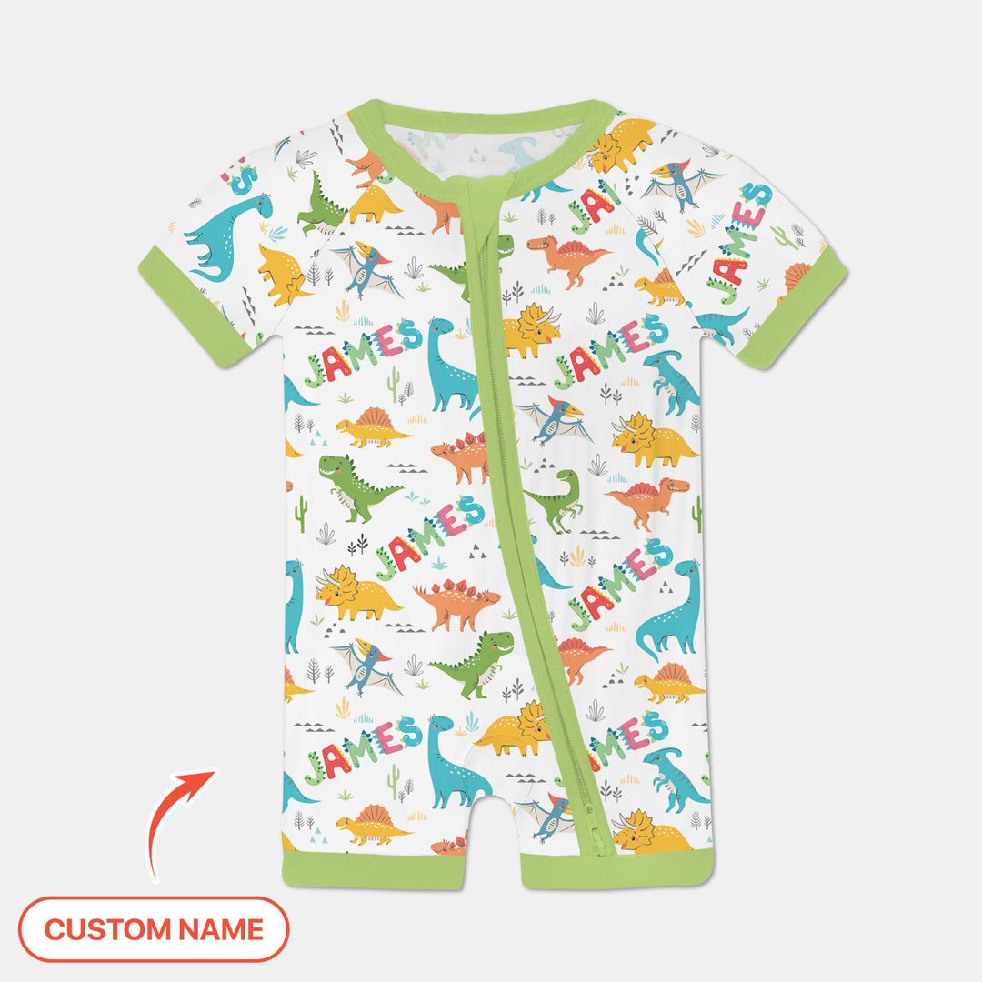 Dino Adventure Custom Name Shorty Zippy