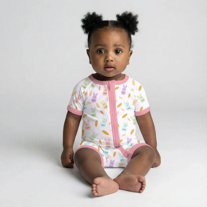 Custom Name Easter Bunny Shorty Zippy