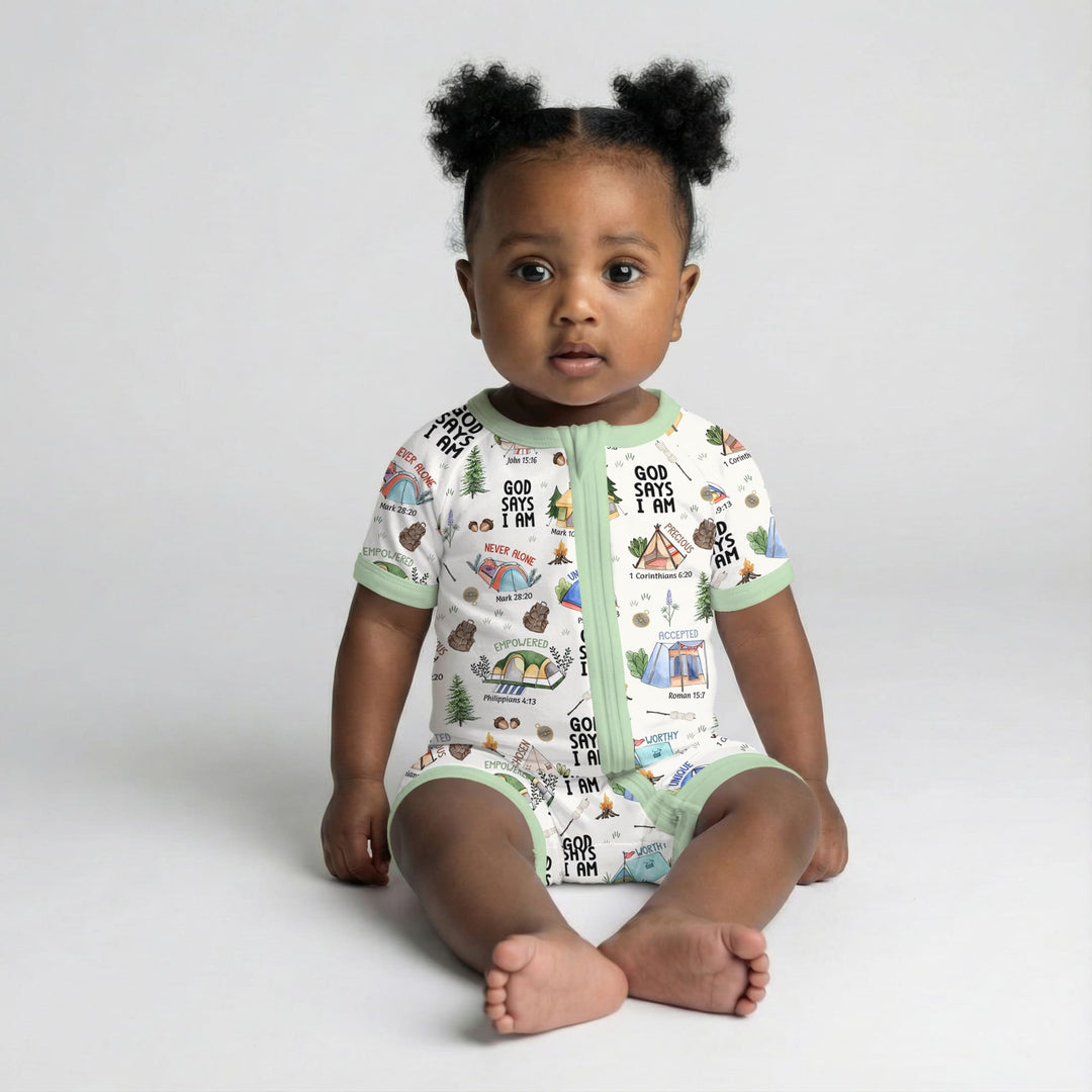 God Says I Am – Adventure Affirmations Shorty Zippy