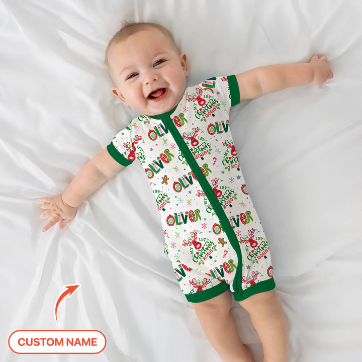 Custome Name "Whimsical Little Green" Shorty Zippy