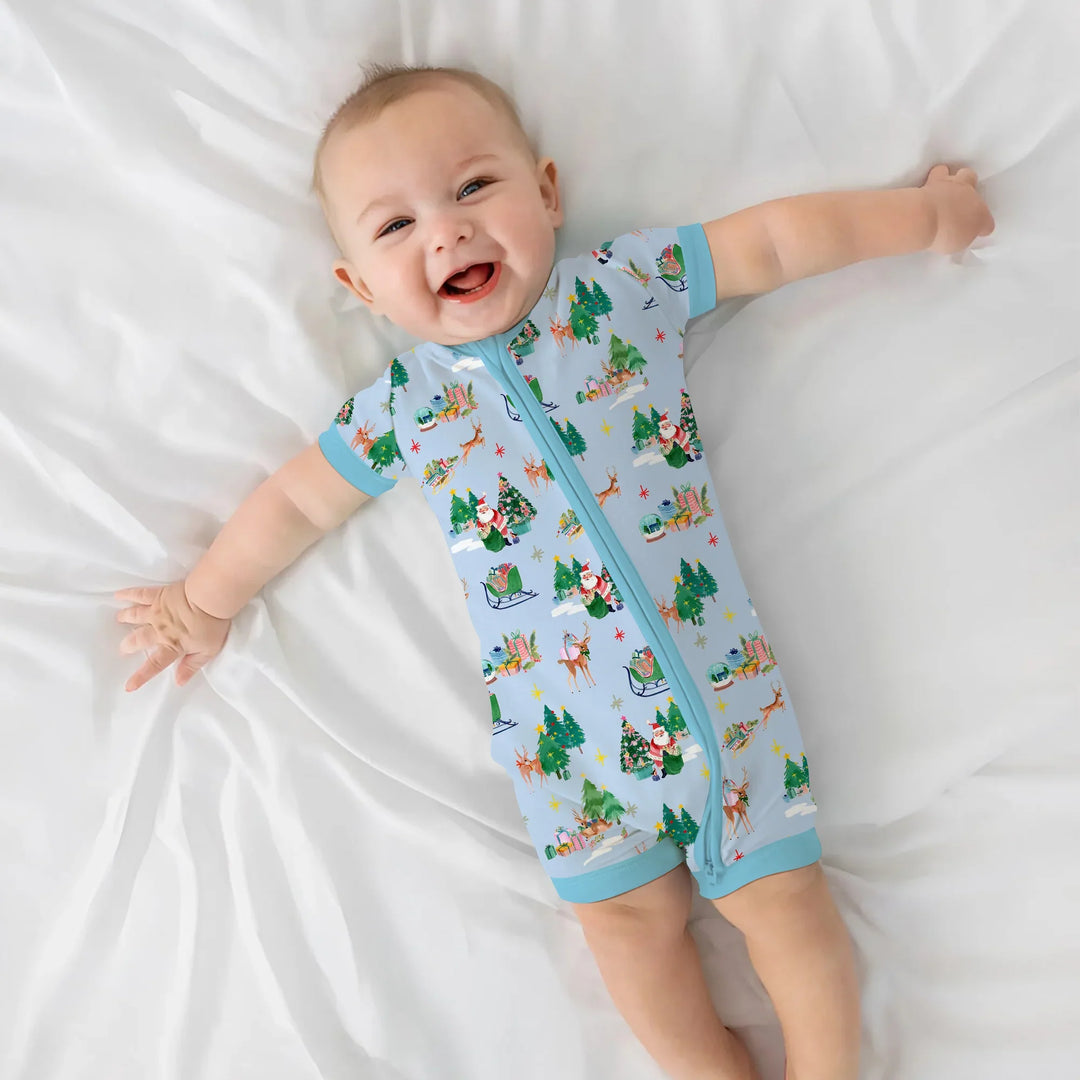 Jolly Forest Christmas Family Matching Shorty Zippy