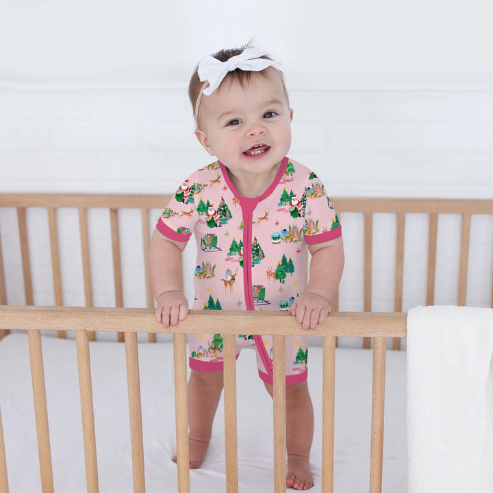 Jolly Forest Christmas Family Matching Shorty Zippy