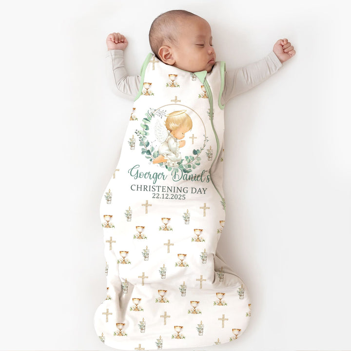 First Christening Day Custom Name Sleep Bag