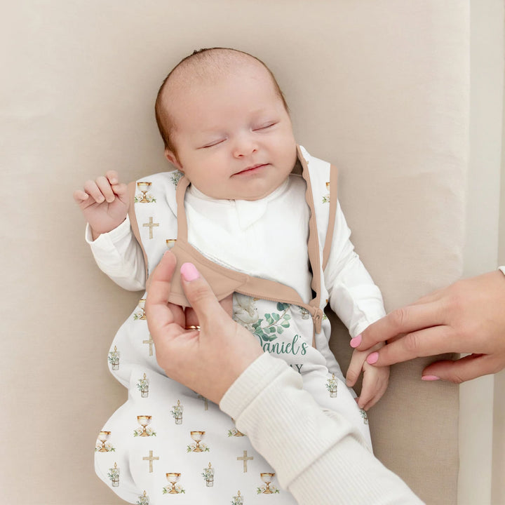 First Christening Day Custom Name Sleep Bag