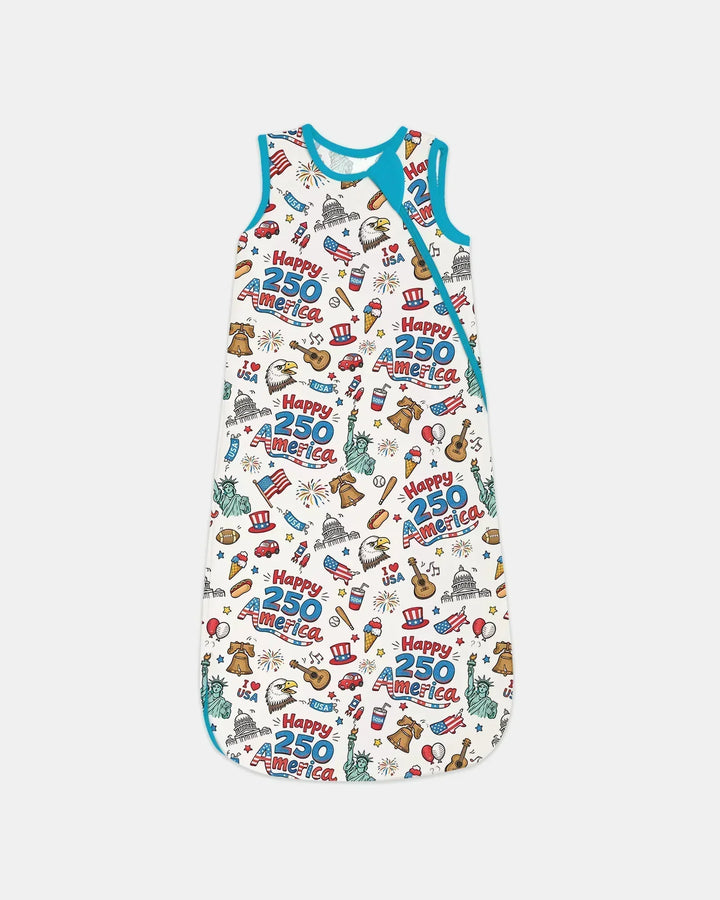 Happy 250 America I love USA Bamboo Sleep Bag