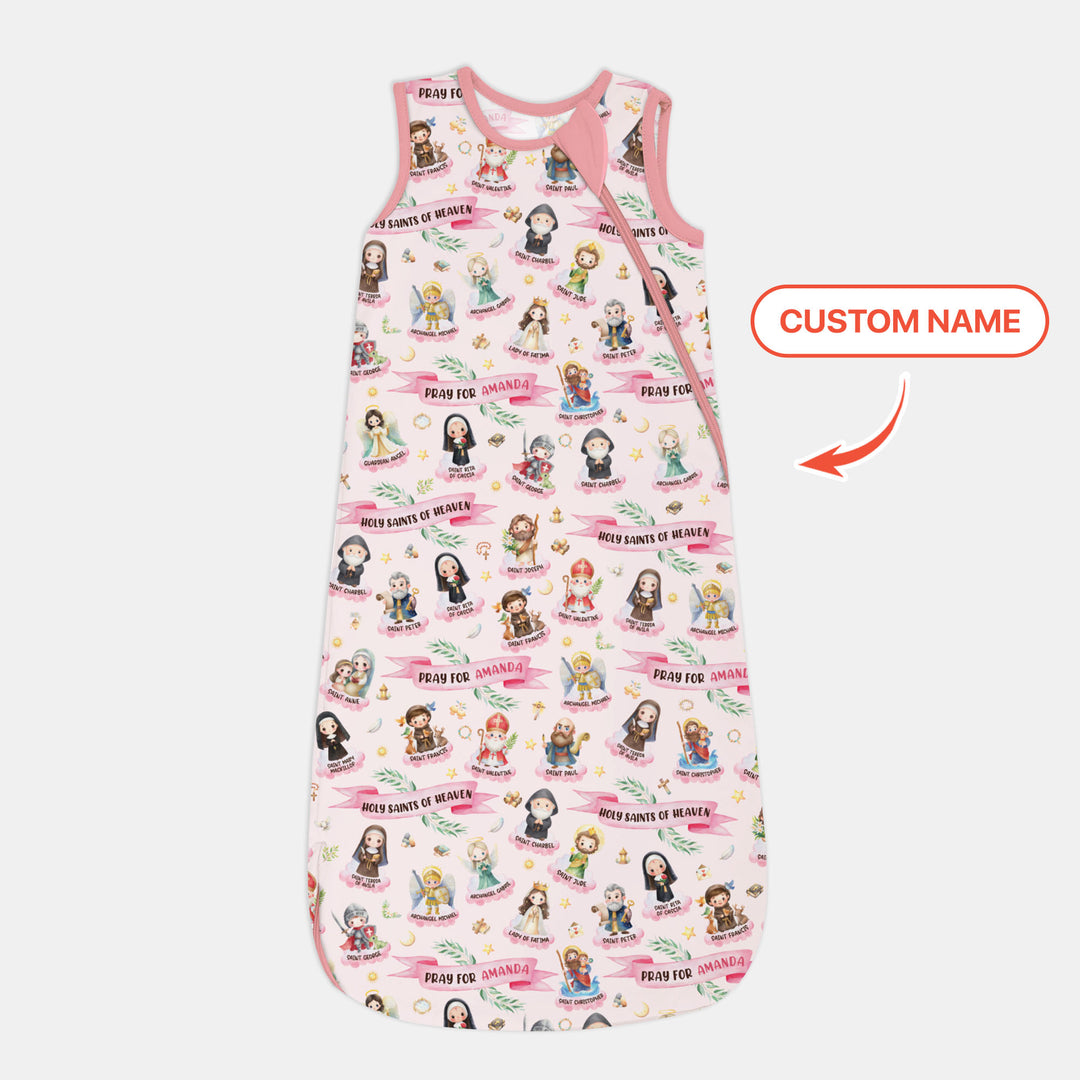 Holy Saints of Heaven Custom Name Sleep Bag