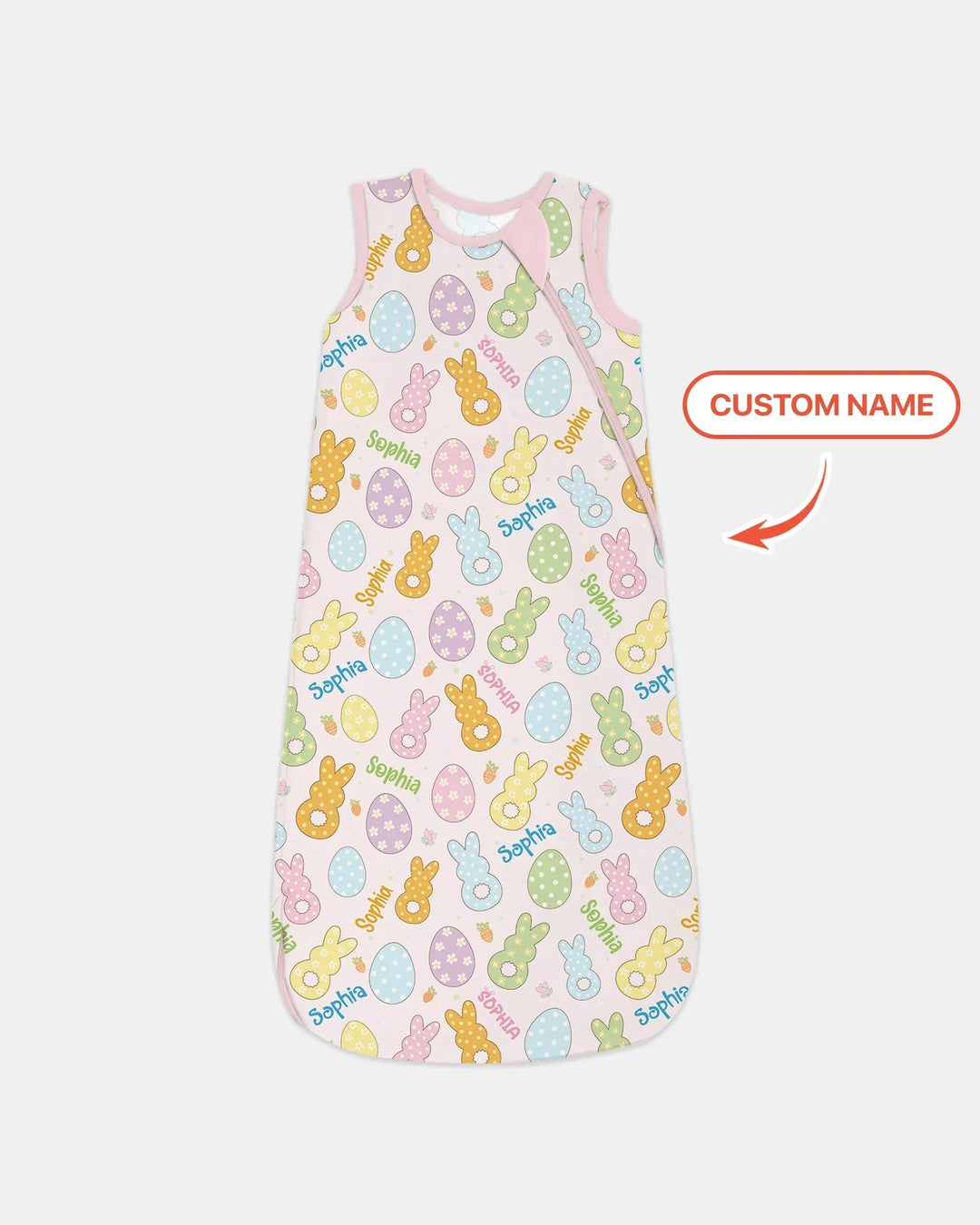 Custom Name Spring Pastel Easter Sleep Bag