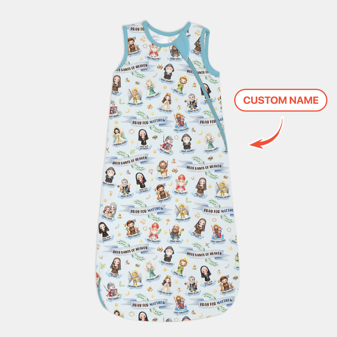Holy Saints of Heaven Custom Name Sleep Bag