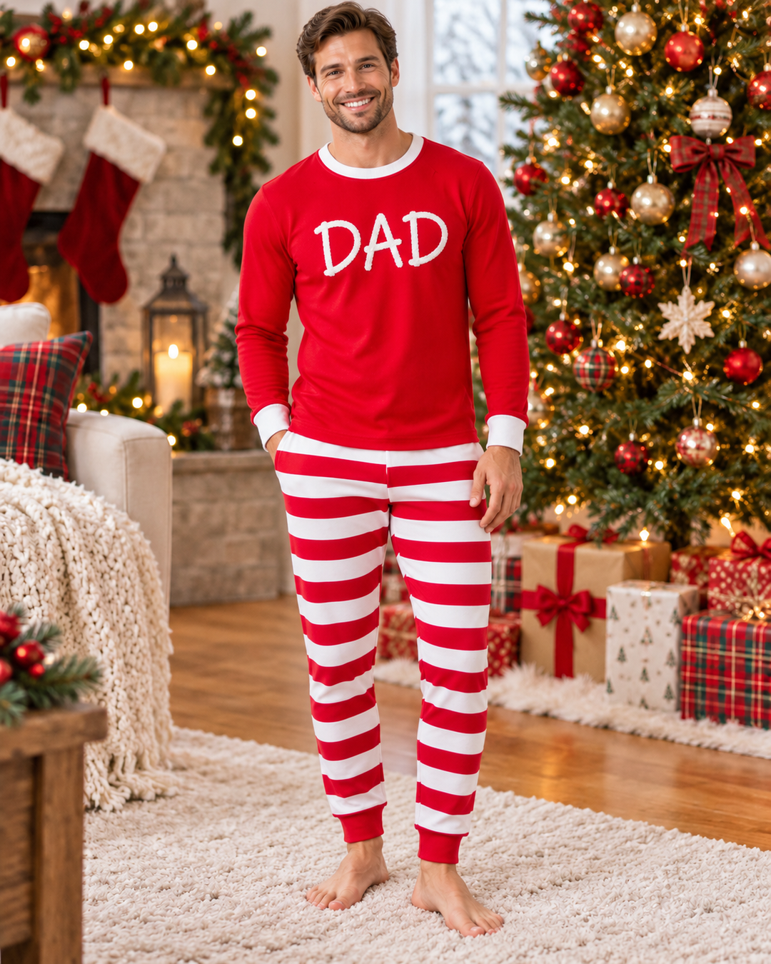 plantilla Conjunto de Pijama de Bambú para Hombre