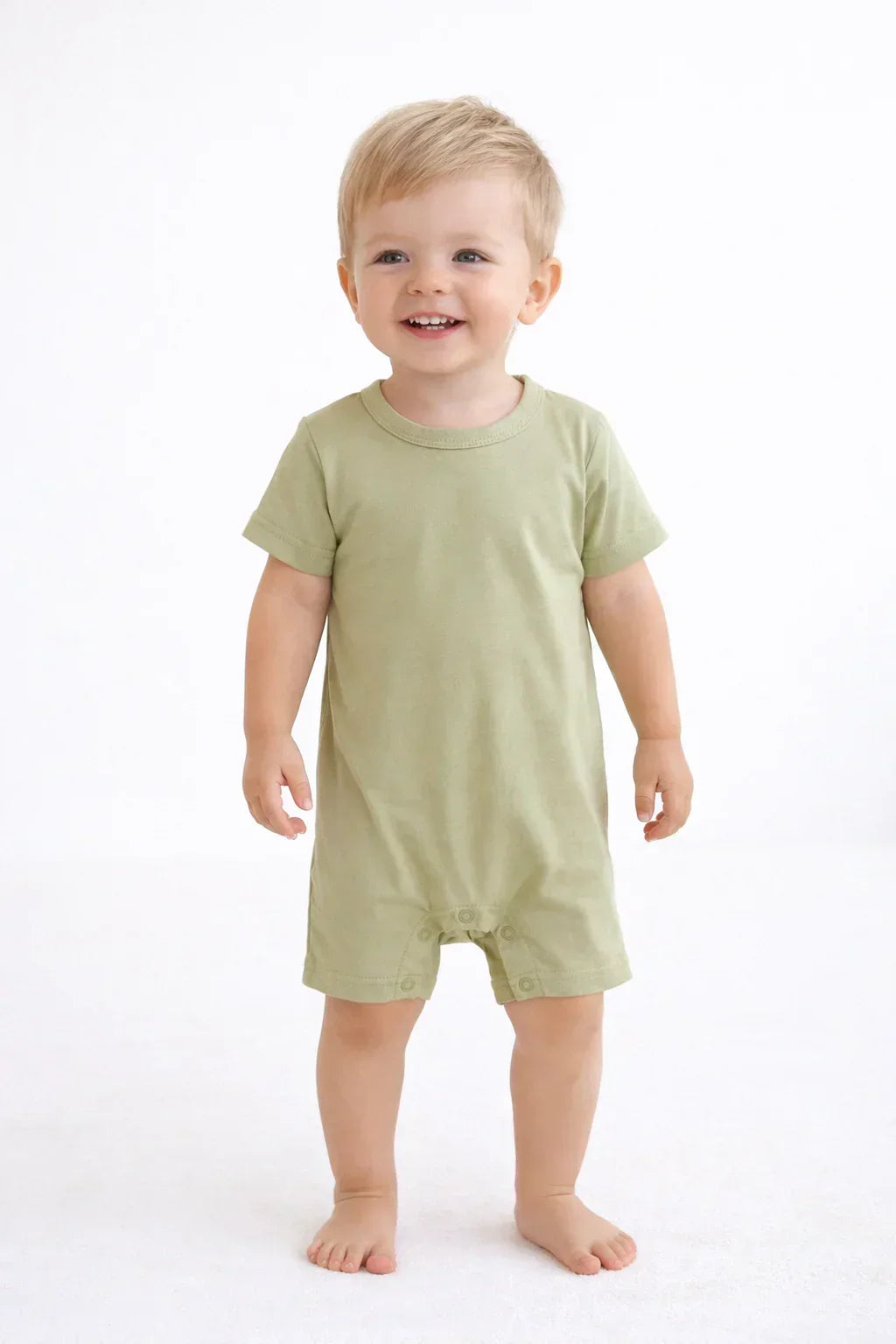 Gerippte Babykleidung mit individuellem Foto - Weich &amp; Skizzenhaft