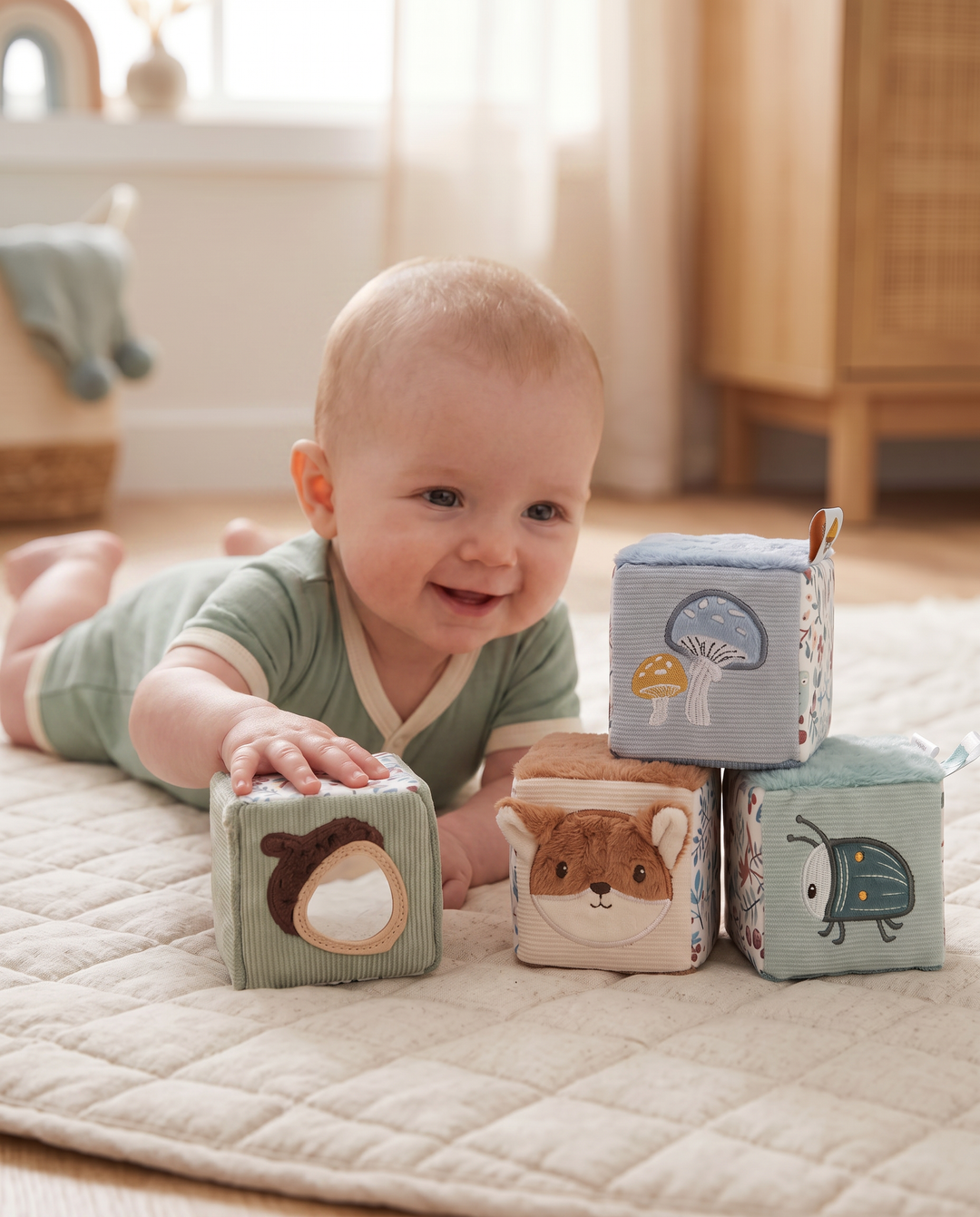 Forest Friends Soft Activity Cube Set