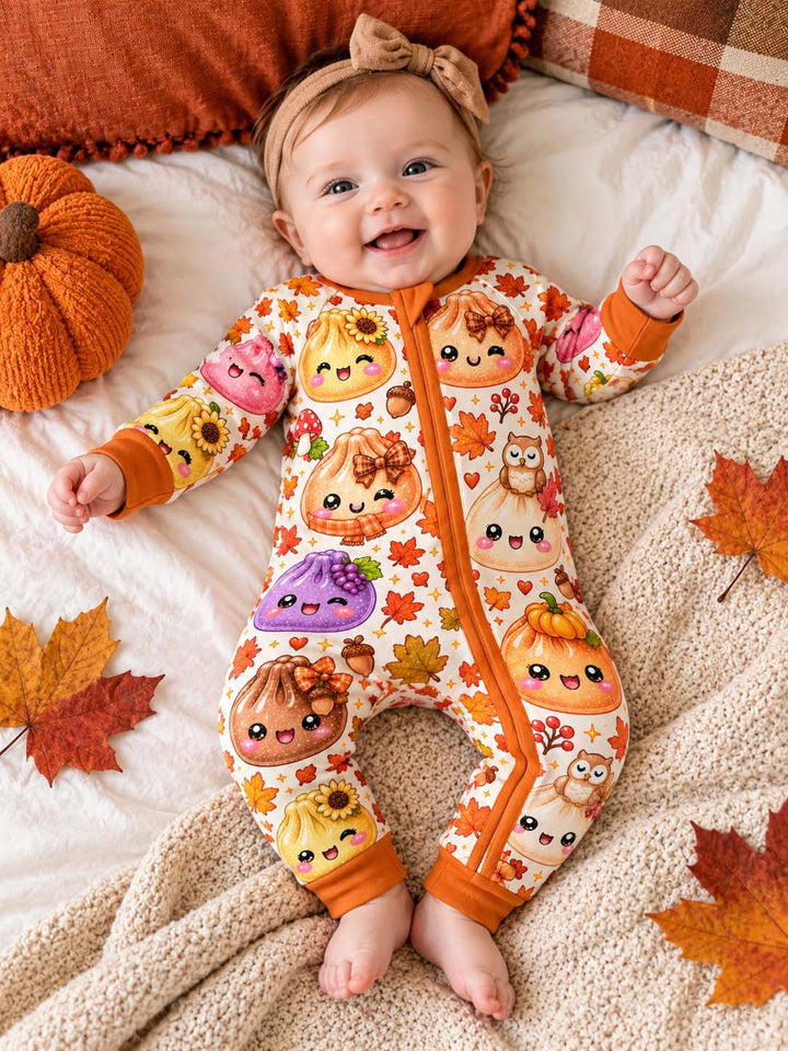 Sparkly Autumn Dumplings Bamboo Convertible Zippy