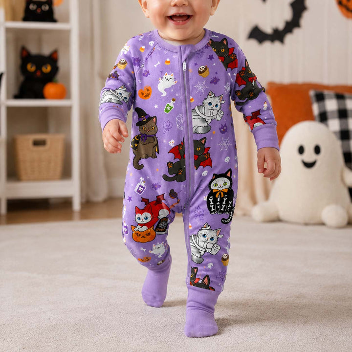 Spooky Costume Kittens Bamboo Convertible Zippy