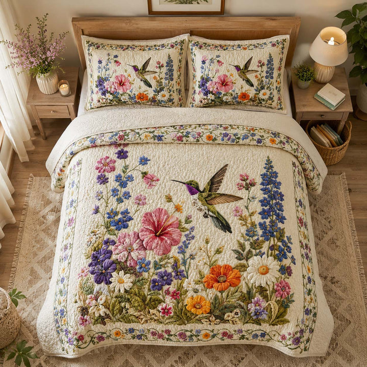 Spring Nectar Bamboo Quilt Bedding Set