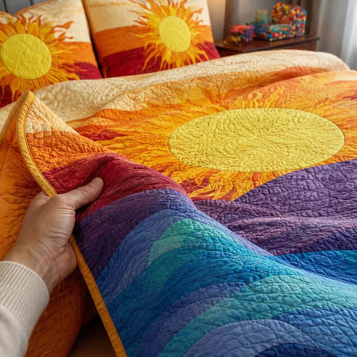 Sonnenstrahl-Bettwäscheset aus Bambus